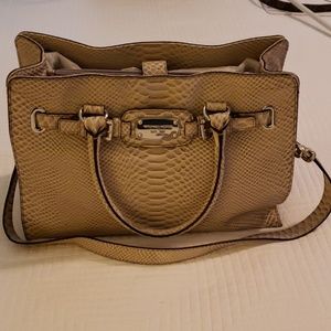 MICHAEL KORS  Hamilton Snakeskin Lg Embossed tote